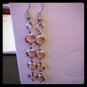 Pink Drop Earings